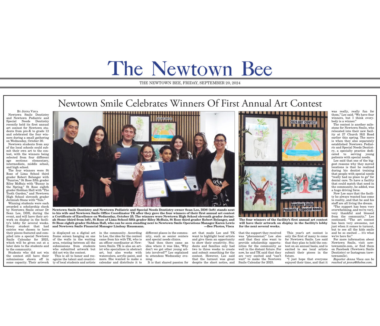 5. Newtown Smile Newtown Bee (ART CONTEST 2024)